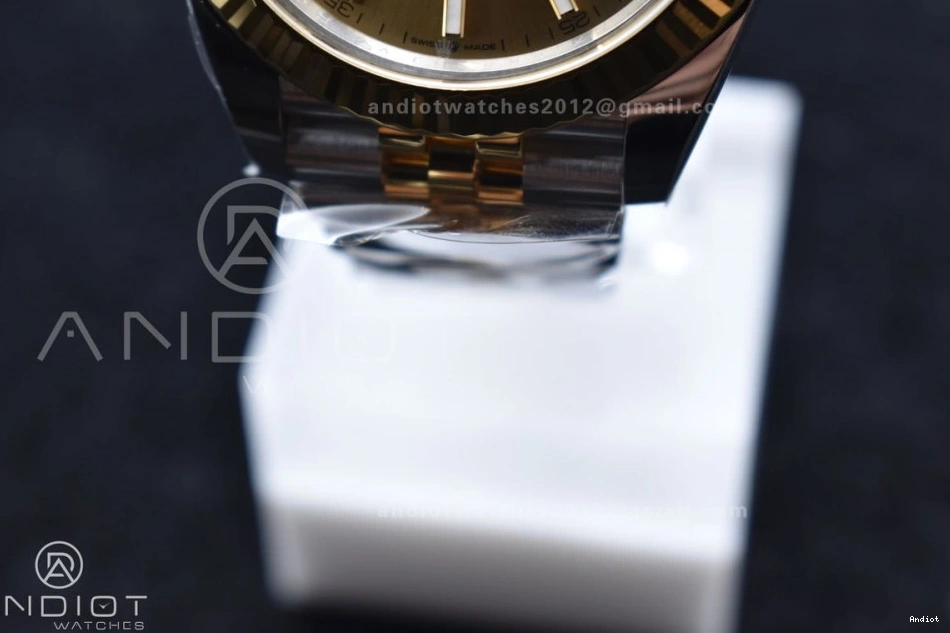 Bracelet DateJust Steel YG Dial on 1:1 YG 904L 126333 41 Stick SS VR3235 Jubilee Edition Clean Best 0307